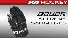 PRO STOCK University of Michigan New Bauer Supreme 1S hockey Gloves Senior New Bauer Supreme