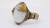 Victorian 1800s Shell Angel Skin Cameo 14k Gold Bracelet 5.25 Inches Child Teen